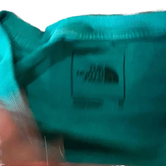 The North Face Men's Medium Teal Box NSE Logo Tee Short Sleeve Crew Neck T-Shirt - Picture 2 of 3